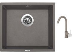Set Sinks FRAME 457 Truffle + batéria Sinks MIX 35 Truffle