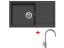 Set Sinks Infinity 860 Pureblack + Vitalia