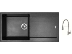 Set Sinks AMANDA 990 Metalblack + baterie Sinks MIX 35 PROF S chrom Set Sinks AMANDA 990 Metalblack + baterie Sinks MIX 35 PROF S chrom