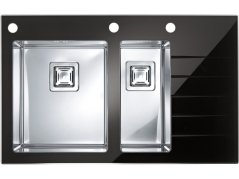 Skleněný dřez Alveus Crystalix 20 P Černý