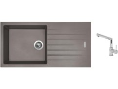 Set Sinks PERFECTO 1000 Truffle + baterie Sinks MIX 350 P chrom Set Sinks PERFECTO 1000 Truffle + baterie Sinks MIX 350 P chrom