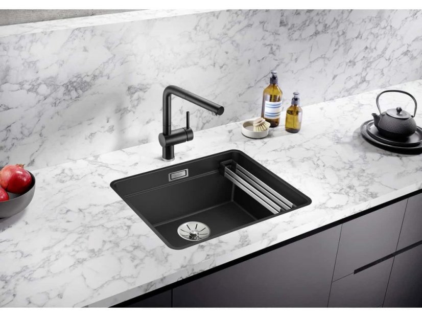 Granitový drez Blanco Etagon 500 F sivá skala