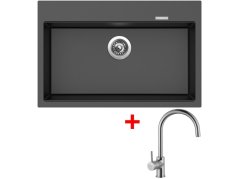 Sinks Maximo 780 Metalblack + Vitalia Sinks Maximo 780 Metalblack + Vitalia