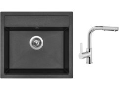 Set Sinks SOLO 560 Metalblack + batéria Sinks ENIGMA S chróm Set Sinks SOLO 560 Metalblack + batéria Sinks ENIGMA S chróm