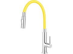 Dřezová baterie Novaservis 70730.0ZL se žlutým ramenem