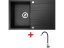 Sinks GRANDE 800 XC Metalblack + Elasta nerez/čierná