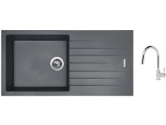 Set Sinks PERFECTO 1000 Titanium + batéria Sinks MIX 35 P chróm Set Sinks PERFECTO 1000 Titanium + batéria Sinks MIX 35 P chróm