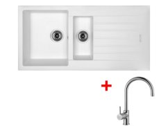Set Sinks Perfecto 1000.1 Milk + Vitalia Set Sinks Perfecto 1000.1 Milk + Vitalia