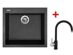 Set Sinks CUBE 560 Granblack + Vitalia GR - 1