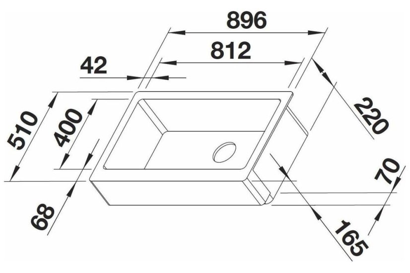Granitový dřez Blanco VINTERA XL 9-UF bílá soft - 6