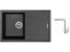 Set Sinks BEST 780 Metalblack + baterie Sinks MIX 3 chrom