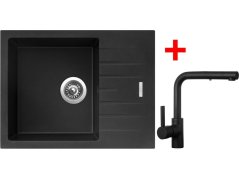 Sinks PERFECTO 650 Metalblack + ENIGMA S čierná matná
