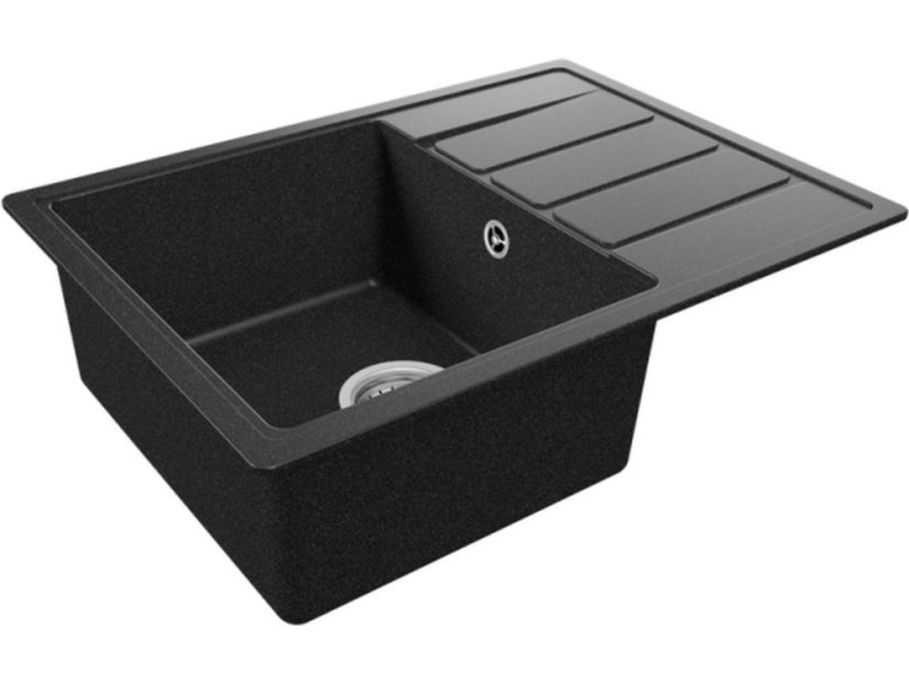 Granitový drez Teka COMFOR 45 S-TQ 1B 1D Čierna metalická - 3