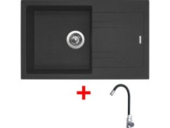 Sinks LINEA 780 Granblack + Elasta nerez/čierna Sinks LINEA 780 Granblack + Elasta nerez/čierna