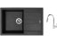 Set Sinks AMANDA 780 Granblack + baterie Sinks MIX 35 P chrom