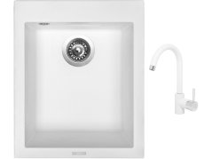 Set Sinks CUBE 410 Milk + batéria Sinks MIX 35 Milk