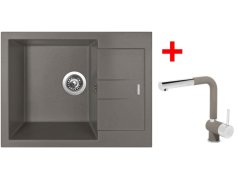 Sinks AMANDA 650 Truffle + Mix 3 P GR Sinks AMANDA 650 Truffle + Mix 3 P GR