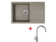 Set Sinks Amanda 780 Truffle + Vitalia Set Sinks Amanda 780 Truffle + Vitalia