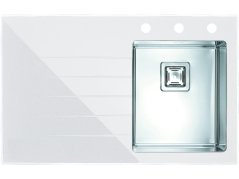 Skleněný dřez Alveus CRYSTALIX 10 P Bílá Skleněný dřez Alveus CRYSTALIX 10 P Bílá