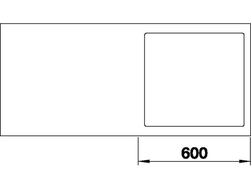 Kuchyňský dřez Blanco Subline 500 IF/A SteelFrame Antracit, s táhlem