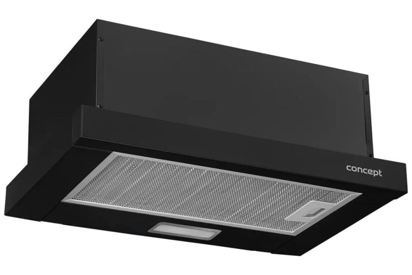 Concept OPV3150bc výsuvná digestoř černá 50 cm