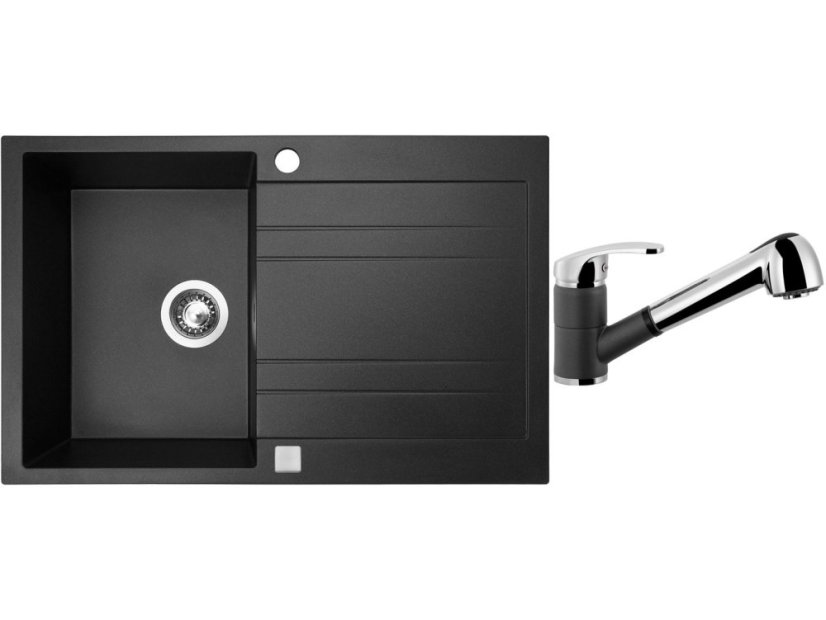 Set Sinks GRANDE 800 Metalblack + baterie Sinks LEGENDA S Metalblack