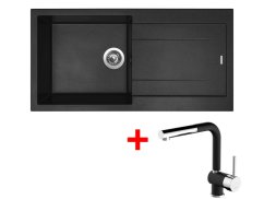 Set Sinks Amanda 990 Nanoblack+Mix 3 P Nanoblack Set Sinks Amanda 990 Nanoblack+Mix 3 P Nanoblack