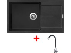 Sinks ULTIMA 860 XXL Metalblack + Elasta nerez/čierná Sinks ULTIMA 860 XXL Metalblack + Elasta nerez/čierná