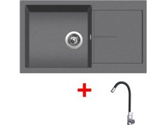 Set Sinks Infinity 860 Titanium + Elasta nerez/černá Set Sinks Infinity 860 Titanium + Elasta nerez/černá