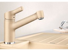 Dřezová baterie Blanco ELIPSO II Silgranit-look aluminium
