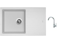 Set Sinks LINEA 780 N Milk + batéria Sinks MIX 35 chróm Set Sinks LINEA 780 N Milk + batéria Sinks MIX 35 chróm