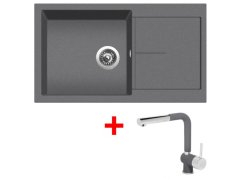 Set Sinks Infinity 860 Titanium + Mix 3 P GR Set Sinks Infinity 860 Titanium + Mix 3 P GR