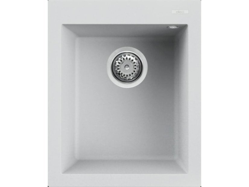 Granitový drez Elleci Quadra 100 Bianco G68