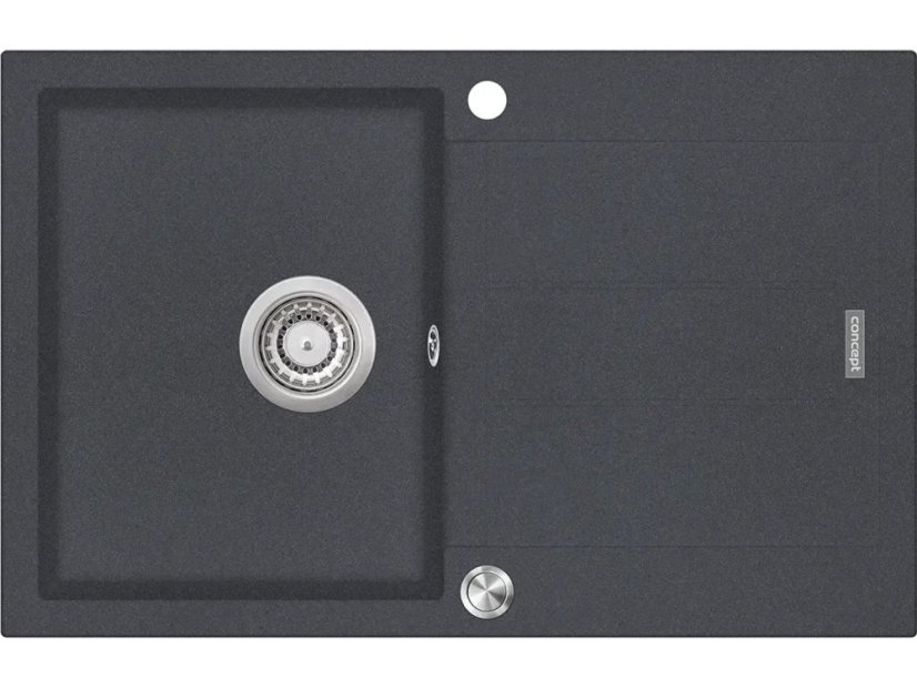 Granitový dřez Concept DG10C45dg Cubis Tmavě šedý - 1