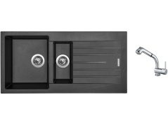 Set Sinks PERFECTO 1000.1 Metalblack + batéria Sinks MIX 3 S Chróm Set Sinks PERFECTO 1000.1 Metalblack + batéria Sinks MIX 3 S Chróm