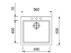 Granitový dřez Sinks CUBE 560 Pureblack Granitový dřez Sinks CUBE 560 Pureblack