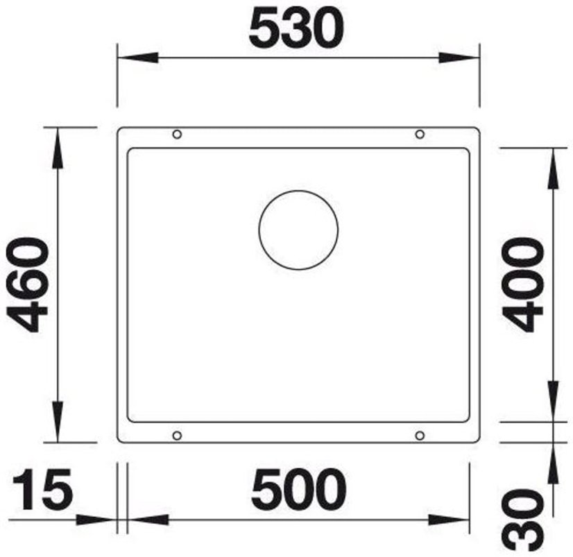 Blanco SUBLINE 500 U šedá vulkán, granitový dřez spodní montáž - 3