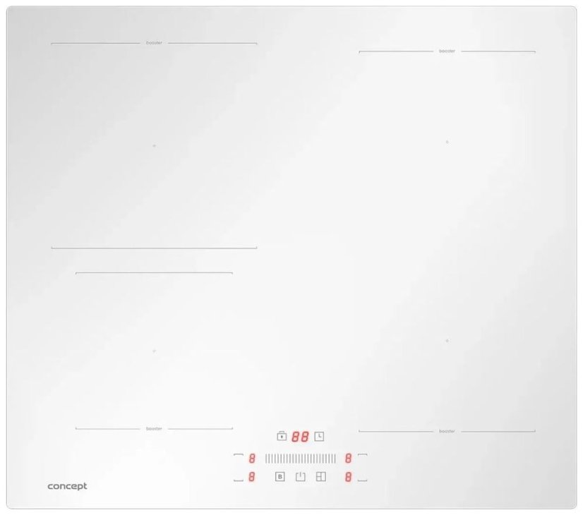 Concept IDV5160wh Indukční deska s flexi zónou Bílá - 8