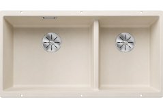 Granitový dřez Blanco SUBLINE 480/320 U Bílá soft - 1