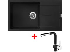 Set Sinks ULTIMA 860 XXL Pureblack + Mix 3 P GR N6 Set Sinks ULTIMA 860 XXL Pureblack + Mix 3 P GR N6