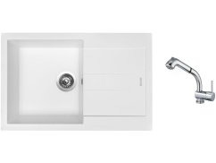 Set Sinks AMANDA 780 Milk + batéria Sinks MIX 3 S Chróm Set Sinks AMANDA 780 Milk + batéria Sinks MIX 3 S Chróm