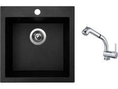 Set Sinks VIVA 455 Granblack + baterie Sinks MIX 3 S Chrom