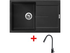 Sinks ULTIMA 790 Pureblack + ELASTA S černá matná