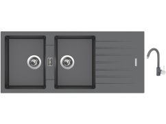Set Sinks PERFECTO 1160 DUO Titanium + baterie Sinks MIX 35 Titanium