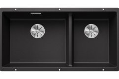 Granitový drez Blanco SUBLINE 480/320 U InFino antracit drez vľavo bez tiahla - 1
