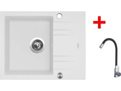 Sinks LINEA 600 XC Milk + Elasta nerez/čierná Sinks LINEA 600 XC Milk + Elasta nerez/čierná