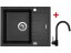 Sinks LINEA 600 XC Metalblack + Vitalia čierná matná