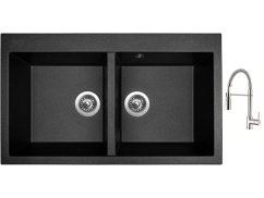 Set Sinks AMANDA 860 DUO Metalblack + baterie Sinks MIX 35 PROF S chrom Set Sinks AMANDA 860 DUO Metalblack + baterie Sinks MIX 35 PROF S chrom