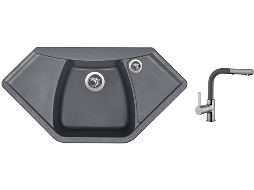 Set Sinks NAIKY 980 Titanium + batéria Sinks ENIGMA S Titanium