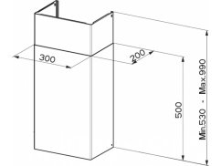 Sada komínů 990 BK Sada komínů 990 BK
